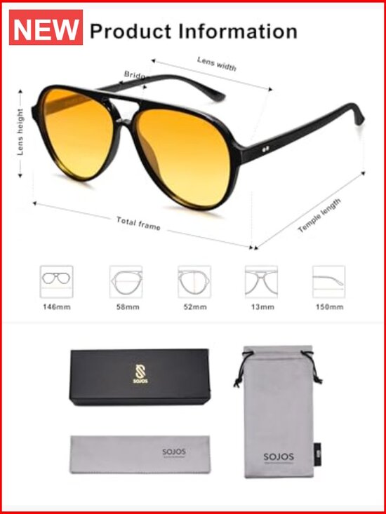 Classic Polarized Aviator Sunglasses with UV400 TAC Lenses main image 5
